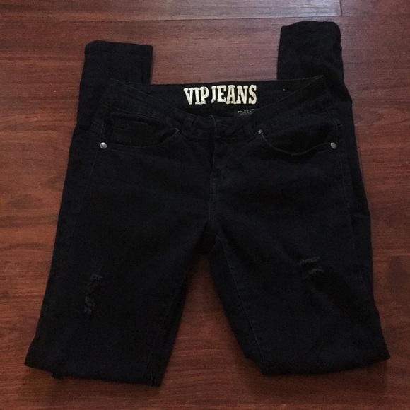 vip jeans black